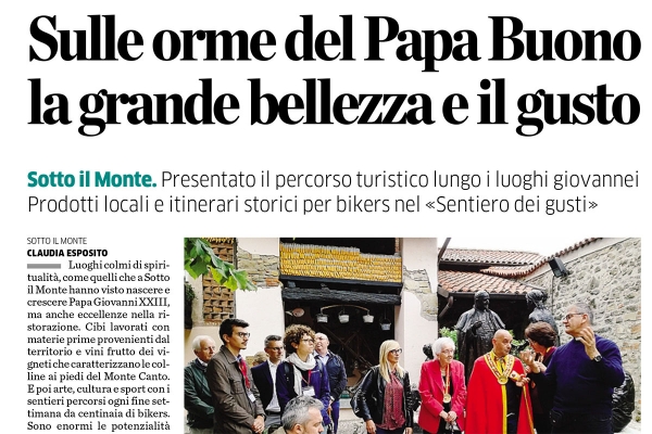 [Dicono di noi] Eco di Bergamo - 23 settembre